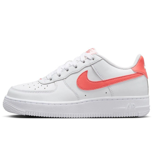 Air Force 1 AF1 GS Leather Unisex Sneaker Hakiki Deri Günlük Spor Ayakkabı Beyaz Turuncu