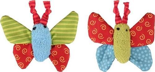 Yowly Peluş Kelebek Kedi Oyuncağı Karışık Desenli 9cm 2li