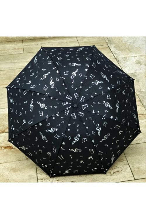 Marlux Melodi Desenli Şemsiye Çanta Boy Manuel Şemsiye