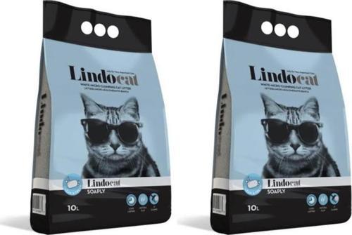 İnce Sabun Kokulu Topak Bentonit Kedi Kumu 10 Lt 2 adet
