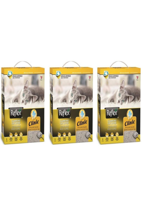 Klinik Kedi Kumu 6 lt 3 adet