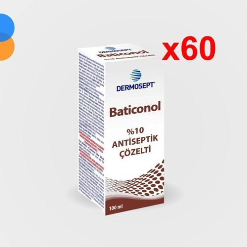 Dermokon Batikon Antiseptik Çözelti 100ml - 60 Adet (1 Koli)