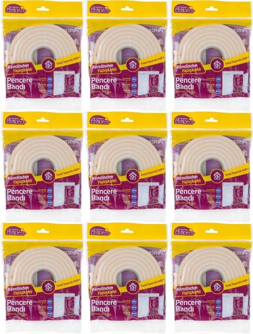 Süngerli Pencere Bandı 5 Metre (9 Lu Set)