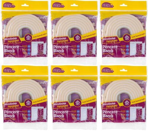 Süngerli Pencere Bandı 5 Metre (6 Lı Set)
