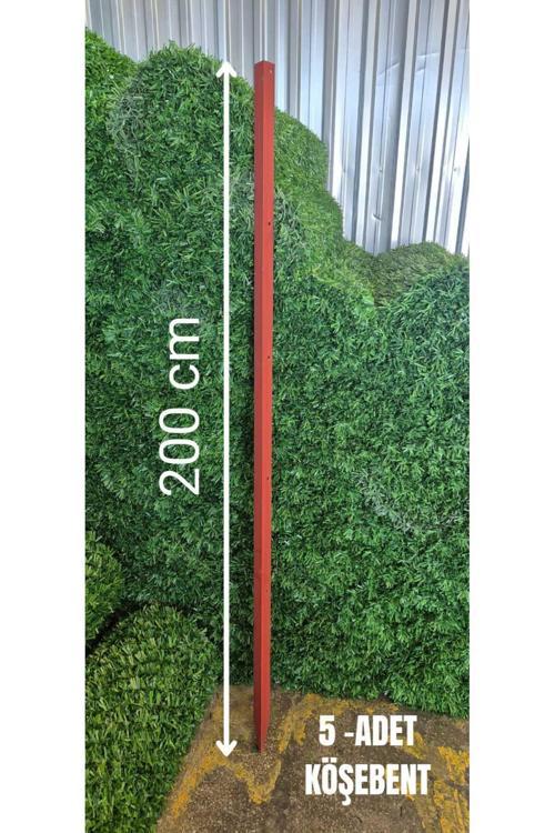 & Panel Çit Sistemleri Köşebent Demir Kazık Sivri Antipaslı -( 40 X 40 ) - 3 Mm 200 Cm Yükseklik ( 5 Adet )
