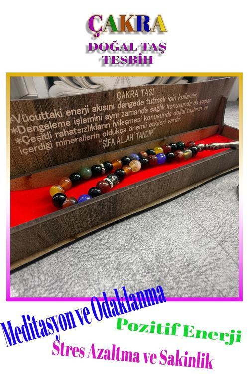 %100 Doğal Taş Çakra Taşı Tesbih: Ruhsal Denge Ve Enerjinin Anahtarı