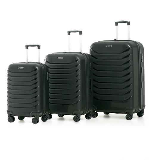 YEFA PP Polipropilen Kırılmaz Kabin & Orta & Büyük Boy 3'lü Valiz Seti