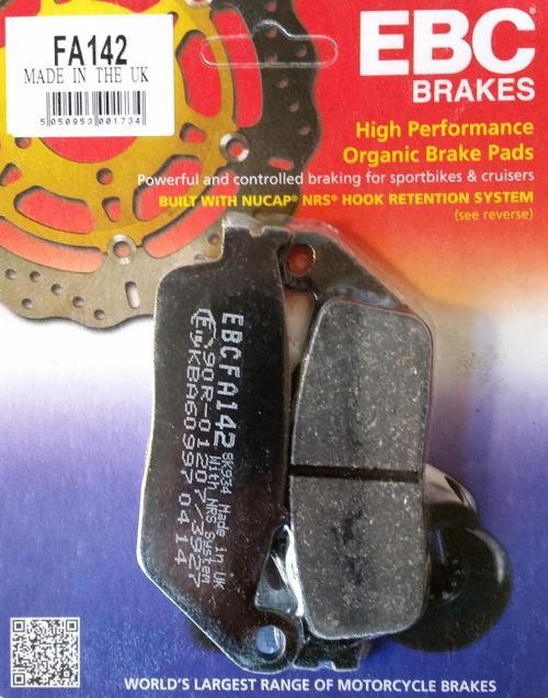 Fa142 2014-2018 Honda CB 650 F Uyumlu Ön Fren Balatası Organik Balata