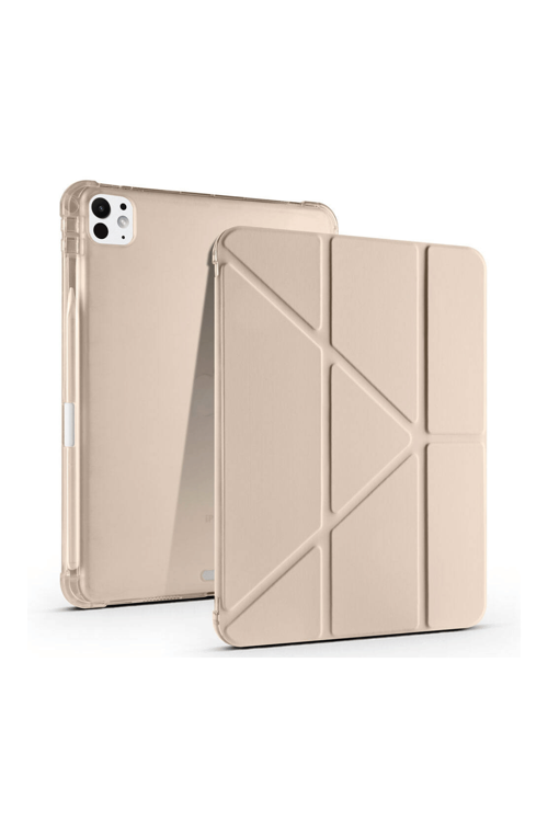 iPad Pro 11 2025 M5 Çip Uyumlu Tri Folding Kalem Bölmeli Akıllı Standlı Özellikli Kılıf