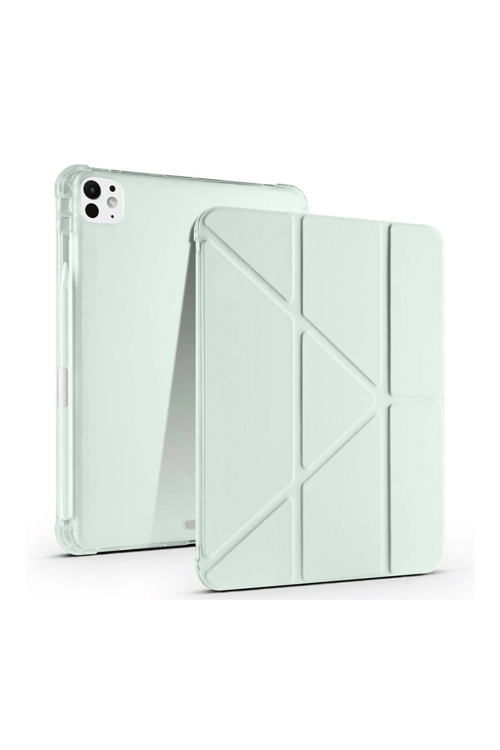 iPad Pro 11 2025 M5 Çip Uyumlu Tri Folding Kalem Bölmeli Akıllı Standlı Özellikli Kılıf