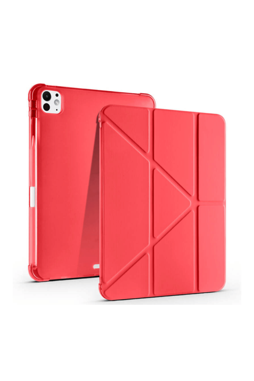 iPad Pro 11 2025 M5 Çip Uyumlu Tri Folding Kalem Bölmeli Akıllı Standlı Özellikli Kılıf