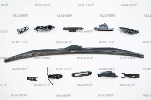 SİLECEK SÜPÜRGESİ TEK TİP ÜNİVERSAL 11 APARATLI 24 HYBRID (600MM) 29954