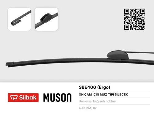 SİLECEK SÜPÜRGESİ MUZ TİPİ 400MM ÜNİVERSAL KANCALI ERGONOMİK