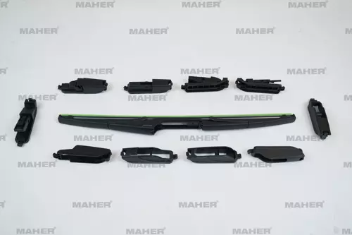 SİLECEK SÜPÜRGESİ PLASTİK TİP 10 APARATLI 14 ARKA (350MM) 30012