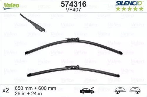 X SİLECEK SILENCIO 65 60 102 FLATBLADE-MUZ TİPİ VM407 MERCEDES VANEO 2002-2005 119388 BIYIKLI A1698200145 A4148200245