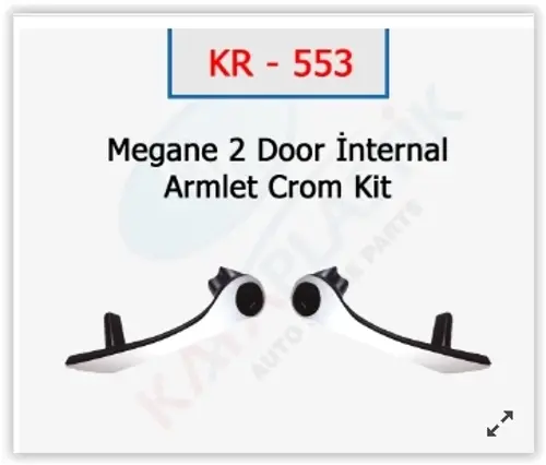 ÖN KAPI İÇ ÇEKME KOLU MEGANE 2 KROM 2006 7701476922