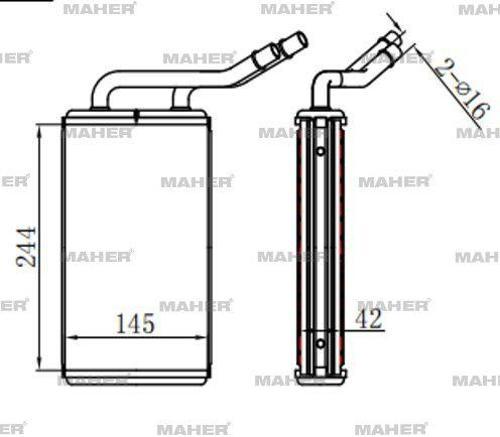 RADYATÖR KALORİFER TRANSIT 2000-2006 5184 BRAZING YC1H18476AB