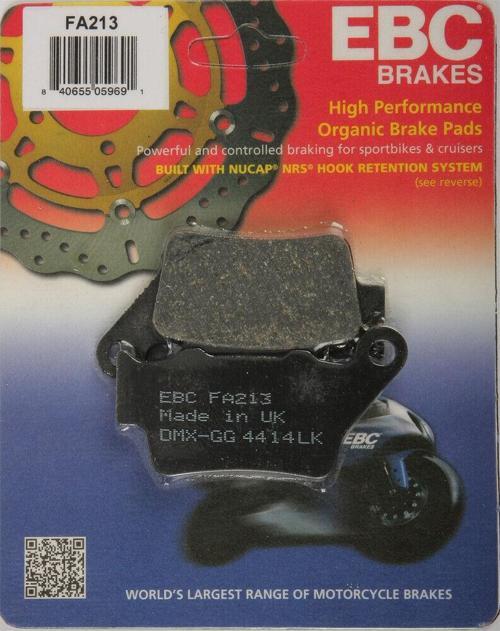 Fa213 2006-2017 BMW F 800S Arka Fren Balatası Organik Balata