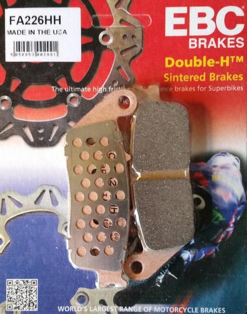 Fa226Hh 2004-2012 Honda CBF 600 Uyumlu Ön Fren Balatası Sinterli Balata (2 Piston Kaliper)