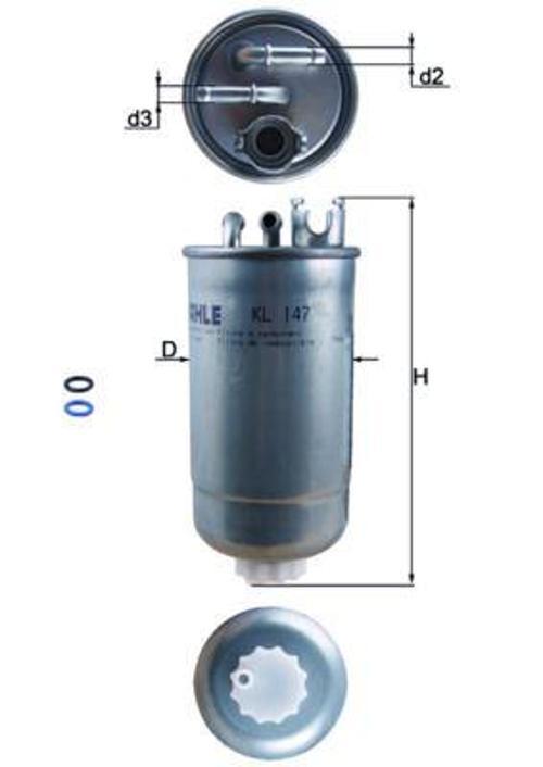 YAKIT FİLTRESİ PUNTO-LEON-TOLEDO 2-OCTAVIA-BORA-GOLF 4-PASSAT-LT 1928-1935-LT 1928-1946 1.9 TDI 1J0127401A 1J0127401B 1J0127399A