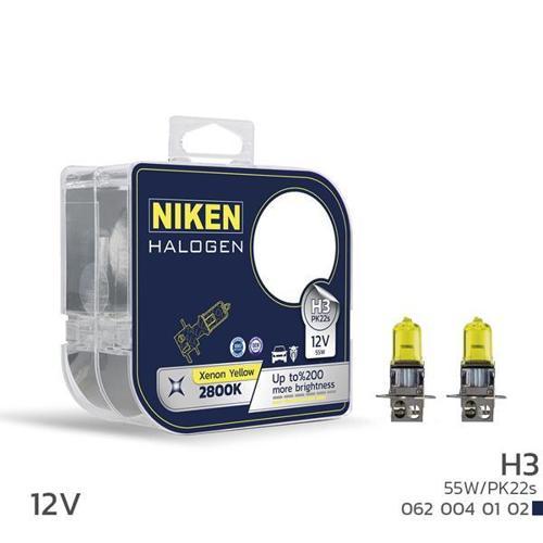 NIKEN 125 H3 55W SARI IŞIK AMPUL PK22S 2800K UNIVERSAL