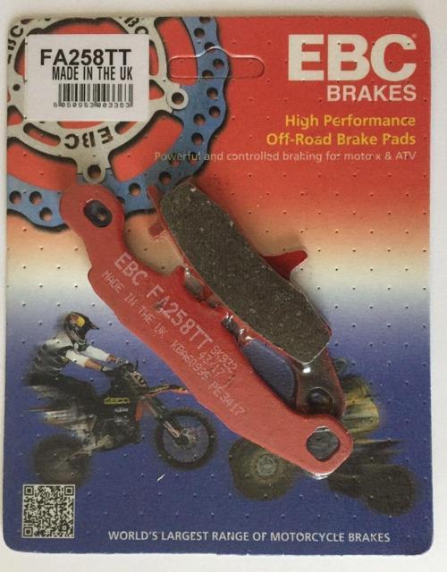 Fa258Tt 2001-2023 Kawasaki KX 85 Uyumlu Ön Fren Balatası Karbon Balata