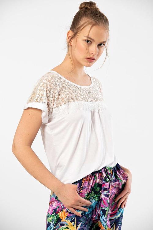 Kadın Desenli Pijama Takımı 3302