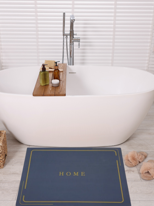 Sihirli Su Emici Banyo Paspası Kaymaz Tabanlı Abdest Paspası Kare