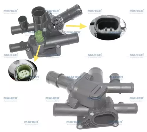 TERMOSTAT KOMPLE GOLF / A3 / BORA 2002-2006 AVU-BFQ 1.6 MANUEL 06A121111