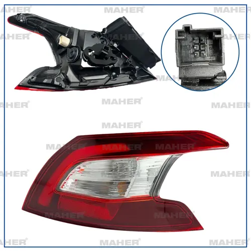 STOP LAMBASI 308 2014-2018 DIŞ SAG (DUYLU) 9677817580