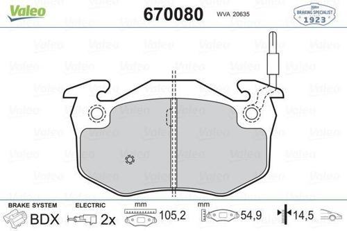 ÖN BALATA RENAULT R5 1972-1985 CLIO 1 1991-1998 EXPRESS 1985-1992 TWINGO 1 1993-2007 FİŞLİ 7701203842 7701205277 7701202517