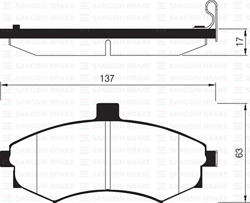 ÖN FREN BALATA HYUNDAI MATRIX 1.5L D4FA CRDI DIZEL 05- / ELANTRA 1.6L BENZINLI 2001-2003 - TEPELI TIP 581012DA40 5810117A10 WVA24031