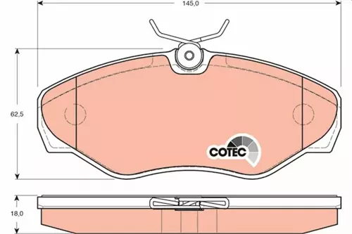ÖN BALATA RENAULT TRAFIC 2 2001 OPEL VİVARO 2001 7701054771 4106000QAE 4414519