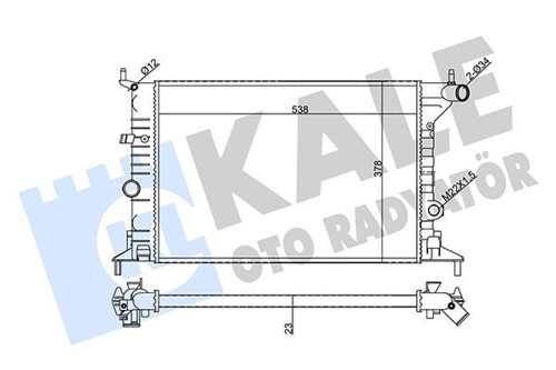 SU RADYATÖRÜ OPEL VECTRA B 1.6-1.8-2.0 165 95<03 AT MEKANİK 24MM 1300158 90499823 90499822 90528302