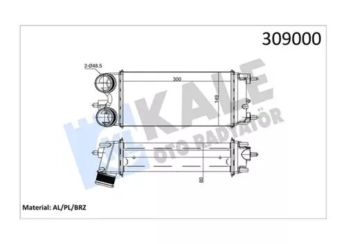 TURBO INTERCOLL RADYATORU TRANSIT COURIER FIESTA 6 2008 B MAX ECOSPORT 2013 1.5TDCI 1.6TDCI AV219L440AB AC FT766K775BA 188281