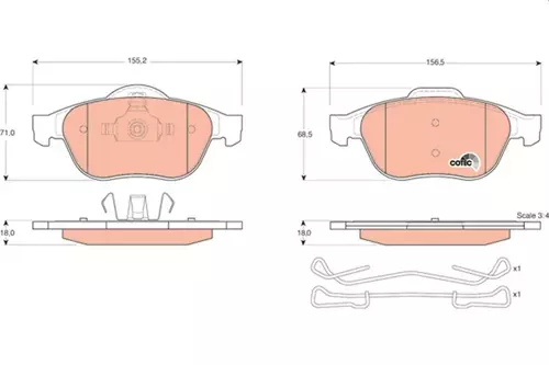 ÖN FREN BALATASI RENAULT LAGUNA 2 01 ESPACE 2002 VELSATIS 2005 7701206599 7701206747 7701209810