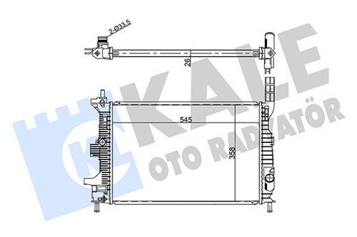 MOTOR SU RADYATOR FOCUS 3 2013 TRANSIT CONNECT 2014 1.0 ECOBOOST CV618005VC CV618005VB CV618005VA