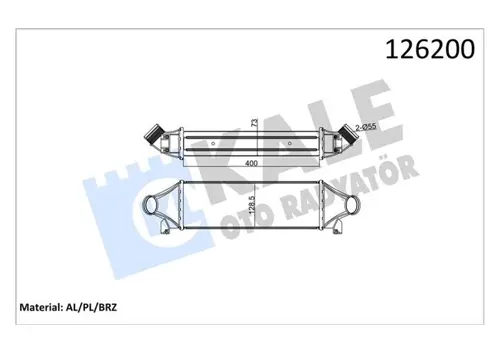 TURBO INTERKOLL RADYATORU TRANSIT 5184 2.4TDCI 135PS 140PS 2001-2006 5347 2006-2007 A.CEKER YC15 9L440 CA 4164696