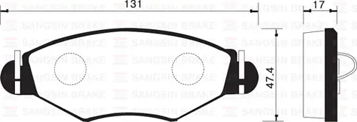 ÖN FREN BALATASI PEUGEOT P206 1.4 1.6 2009-1998 P306 1.4 1.6 5/1993 4254 94 421 91 4253 20 WVA23205