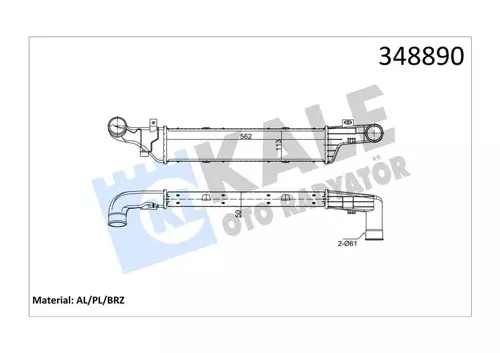 TURBOSARJ RADYATORU MERCEDES E-CLASS W210 S210 A2105001200
