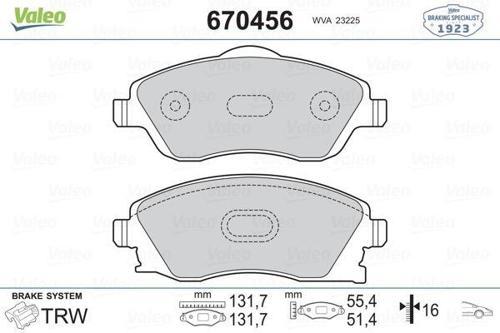 ÖN BALATA COMBO C-CORSA C 1.3-1.7 CDTI 2001 MERIVA 2003 TIGRA 2004 1605081 93176114 1605974 1605092