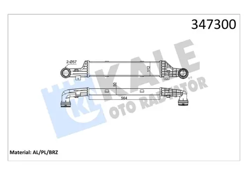 TURBOSARJ RADYATORU MERCEDES E-CLASS W210 S210 A2105002000