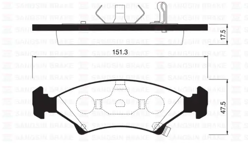 ÖN BALATA SEPHIA 1.51 165-1.81 165 1996-1998 GDB3224-GDB3096 OK2Y33323Z WVA23384 WVA23385