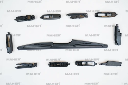 SİLECEK SÜPÜRGESİ PLASTİK TİP 10 APARATLI 13 ARKA (330MM) 30011