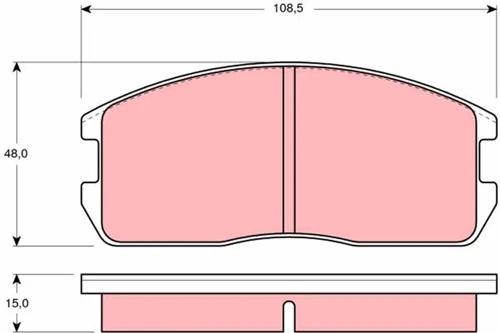 ÖN BALATA MITSUBISHI LANCER 1983-1992 COLT 1982-1992 MR162521 MB366969