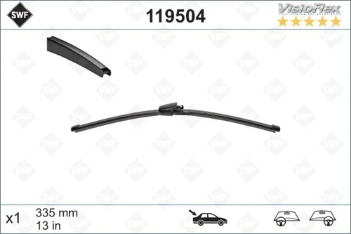 SİLECEK SÜPÜRGESİ ARKA GOLF5-GOLF6-POLO-IBIZA-TIGUAN 335 MM 6Q6955425 5J7955425 3C9955425