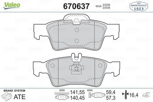 FREN BALATASI ARKA MERCEDES C218 C219 W211 S211 W212 S212 W221 C215 A0054209320