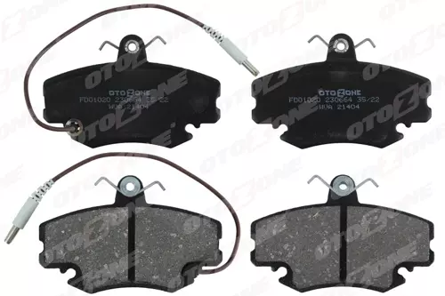 ÖN BALATA FİŞLİ RENAULT R9-R19-R21-CLIO I-2-MEGANE 1-TWINGO-LOGAN-SANDERO-SOLENZA GDB 400 7711130071 7701204833 WVA21404