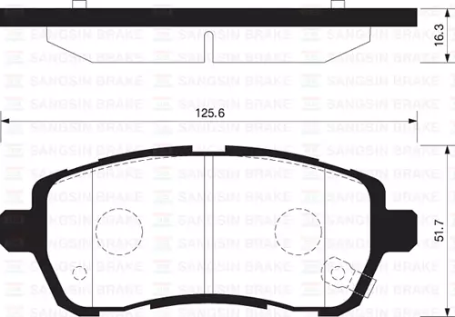ÖN FREN BALATA DAIHATSU MATERIA 1.3L 1.5L K3-VE 3SZ-VE M401 M412 06- / SIRION 1.0L 1.3L M300 M301 0 6- / SUZUKI SWIFT 1.2L K12B AZG412 12- 04465 B1190 04465B1120 55810 68L50