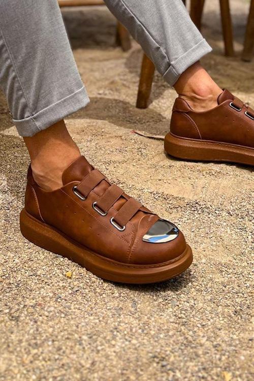 CH251 - CRT Mirror Erkek Ayakkabı TABA